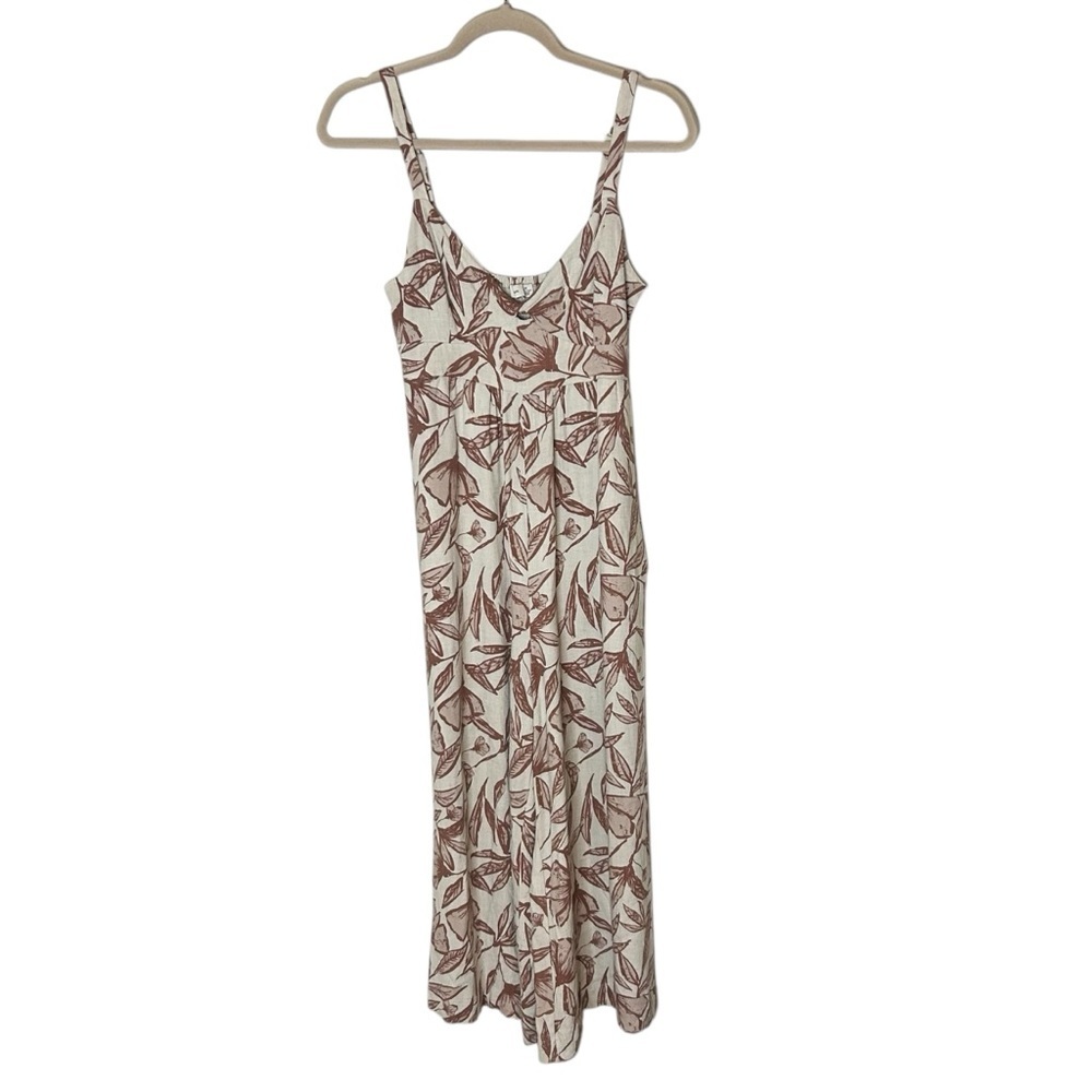 Gentle Fawn Tropez Jumpsuit- Neutral Palm Linen Blend- Size XS - Picture 2 of 14